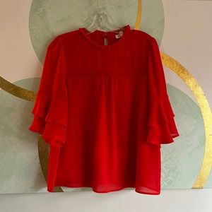 Red Swing Blouse